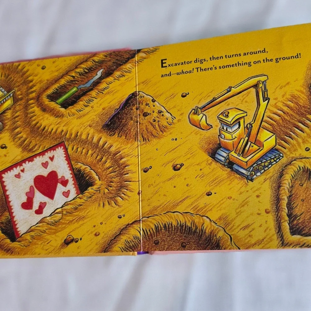 Construction Site You're Just Right Valentine Lift-the-Flap Book Rinker Ford